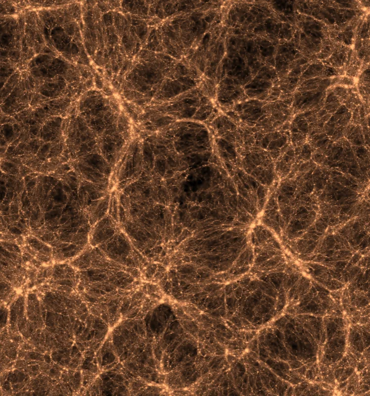 Large-scale structure of the universe visualization