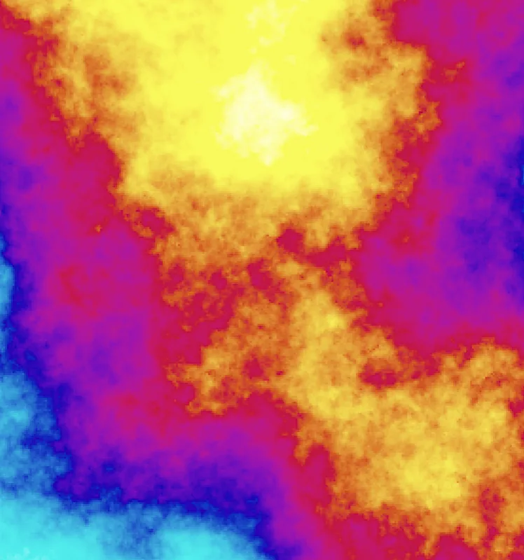 Integrated Sachs-Wolfe effect map visualization